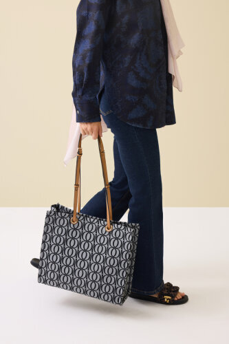 Bambunoor Gray-Black Box Bag - 7