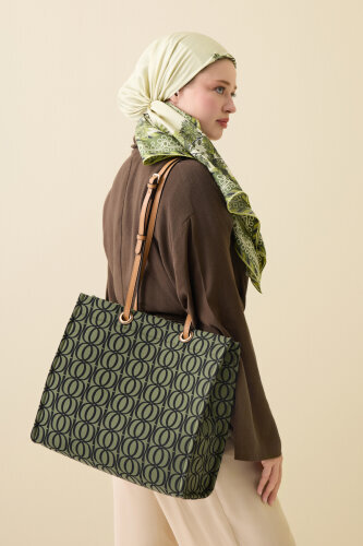Bambunoor Green-Black Box Bag - Imannoor (3)