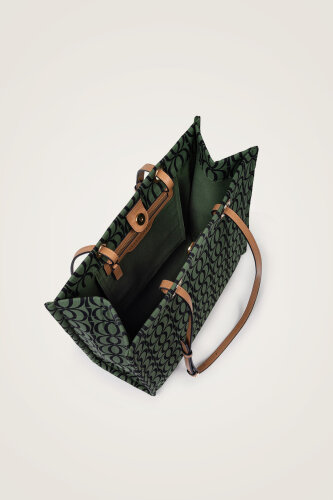 Bambunoor Green-Black Box Bag - 4