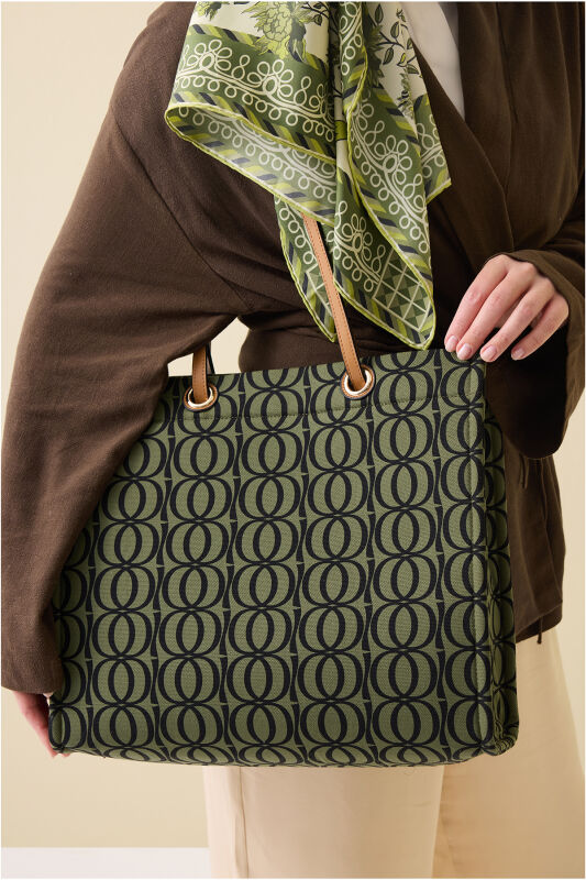 Bambunoor Green-Black Box Bag - 1