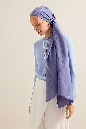 Bambunoor Indigo Naia Cotton Scarf - 6