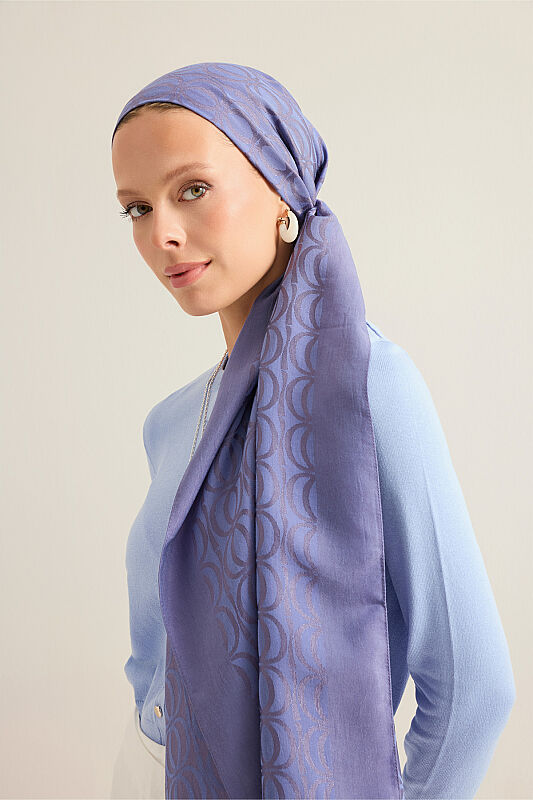 Bambunoor Indigo Naia Cotton Scarf - 1