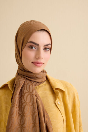 Bambunoor Khaki Naia Cotton Shawl 
