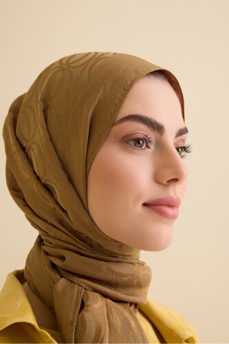 Bambunoor Khaki Naia Cotton Shawl - 5