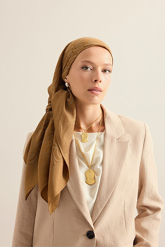 Bambunoor Khaki Naia Scarf - 3