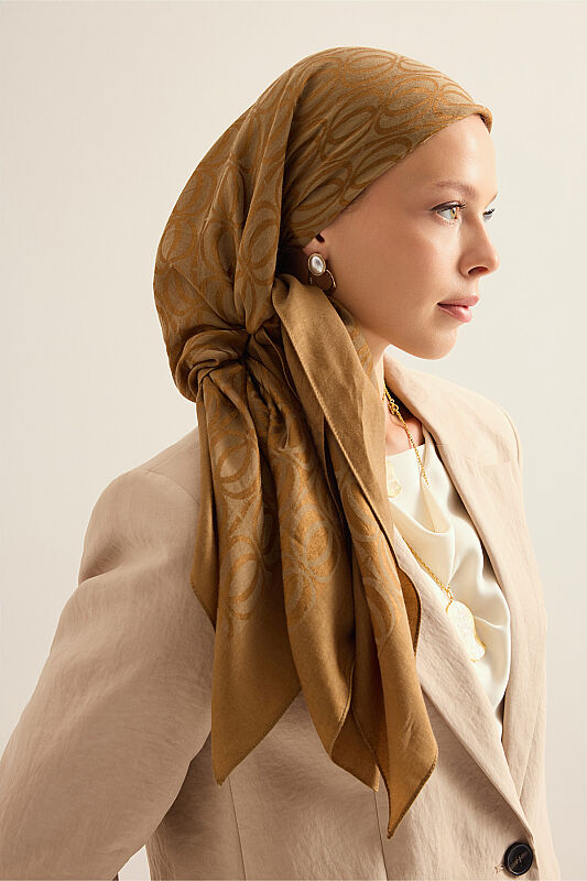Bambunoor Khaki Naia Scarf - 1
