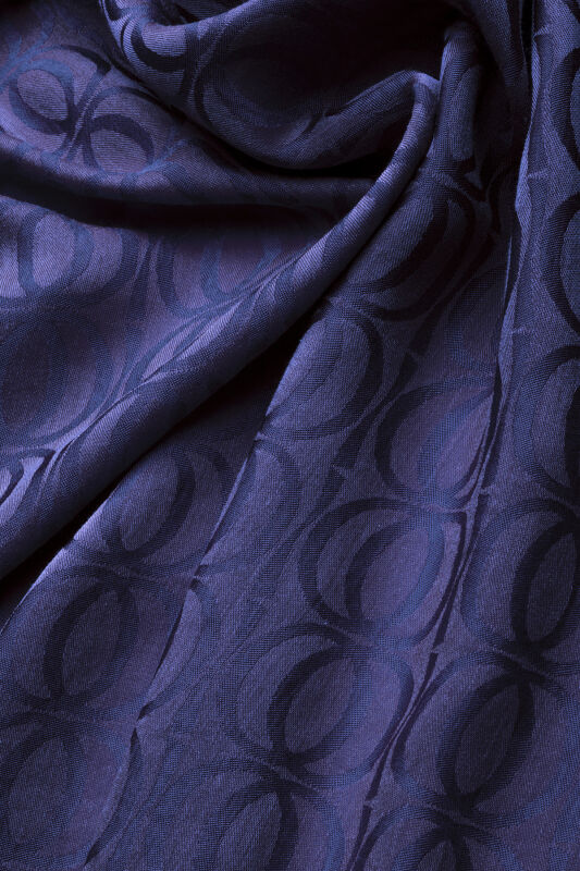 Bambunoor Lacivert Naia Pamuk Şal 70x210 - 4