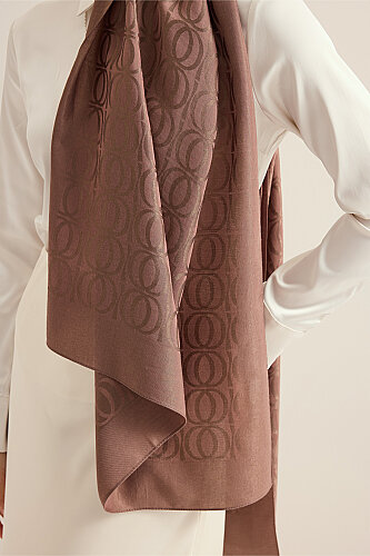 Bambunoor Light Brown Naia Cotton Scarf - 6