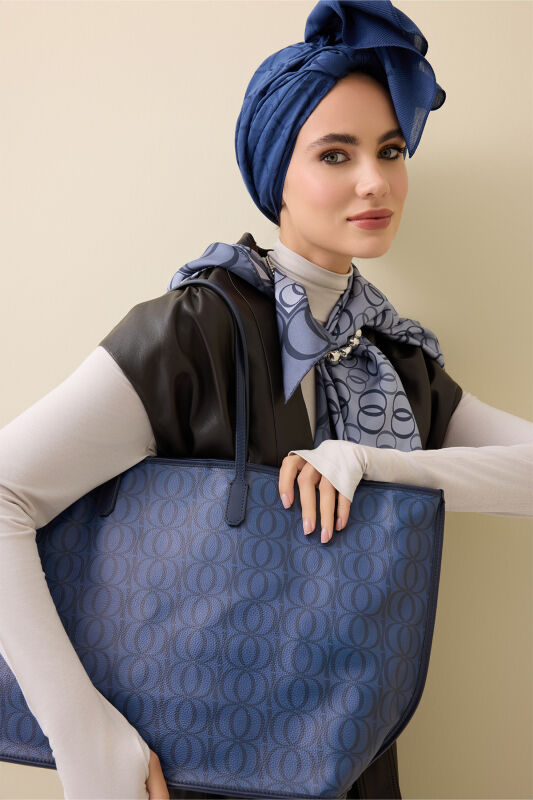 Bambunoor Mavi Çarşı Mono Çanta - 5