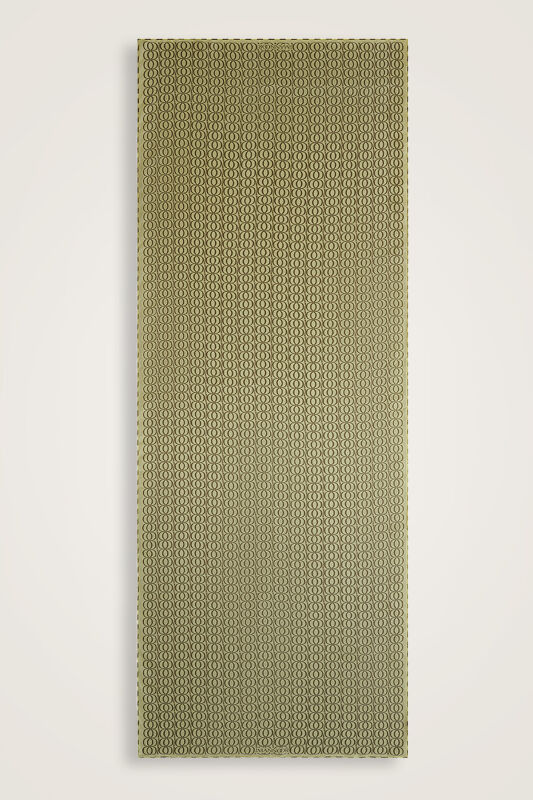 Bambunoor Mildew Green Twill Silk Shawl - 2