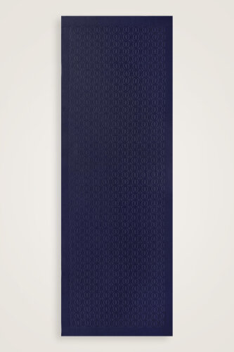 Bambunoor Navy Blue Naia Cotton Shawl - Imannoor (1)