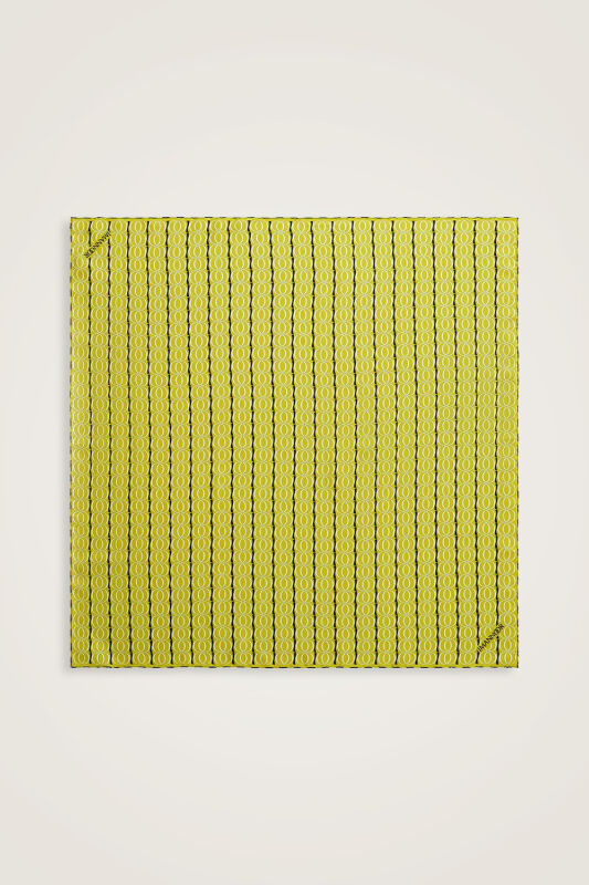 Bambunoor Oil Green Silk Scarf - 1