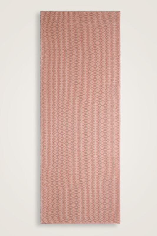 Bambunoor Salmon Silk Twill Shawl - 2