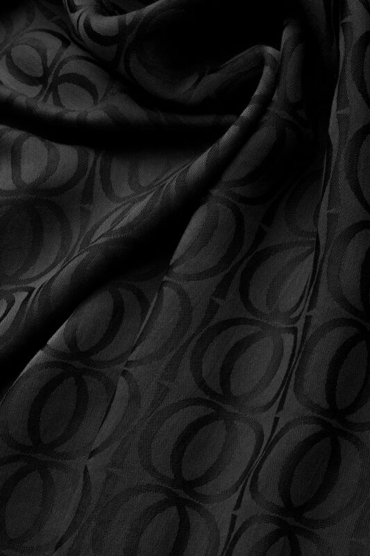 Bambunoor Siyah Naia Pamuk Şal 70x210 - 4