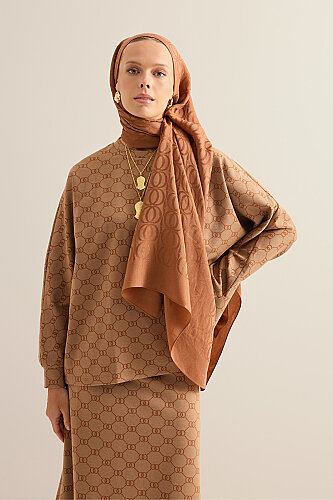 Bambunoor Taba Naia Pamuk Şal 70x210 - Imannoor (3)