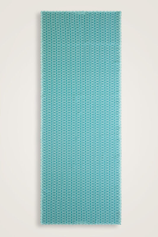 Bambunoor Turquoise Twill Silk Shawl - 2