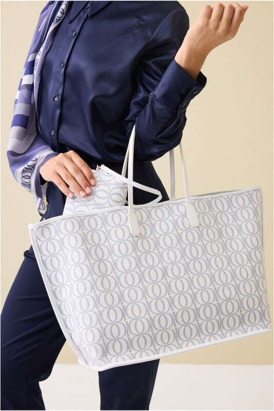 Bambunoor White Bazaar Mono Bag - 5