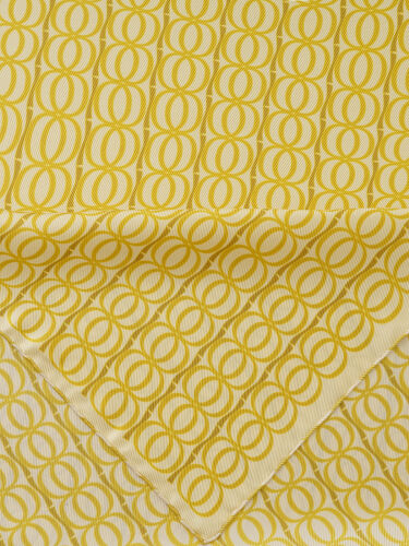 Bambunoor Yellow Silk Twill Shawl - 1