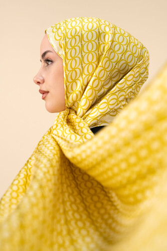 Bambunoor Yellow Silk Twill Shawl 
