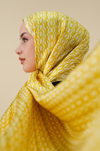 Bambunoor Yellow Silk Twill Shawl 