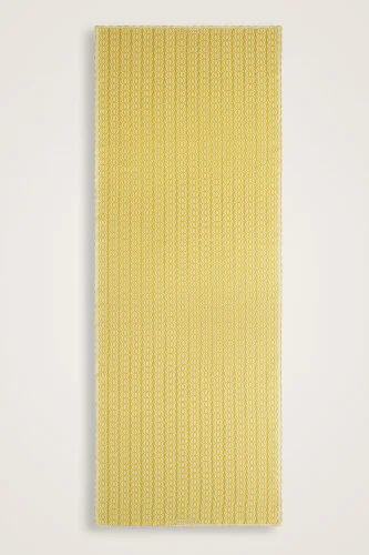 Bambunoor Yellow Silk Twill Shawl - 2