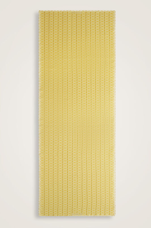 Bambunoor Yellow Silk Twill Shawl - 2