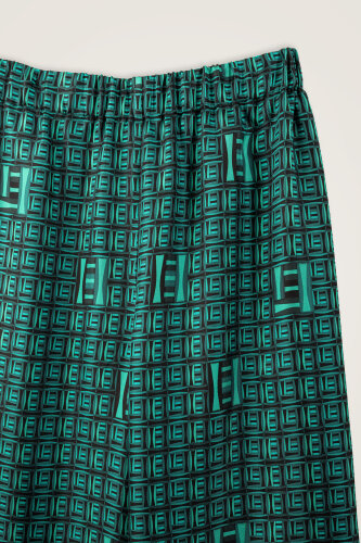 Basket Beige Twill Silk Trousers - 2