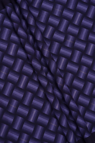 Basket Flush Viscose Shawl Purple - 6