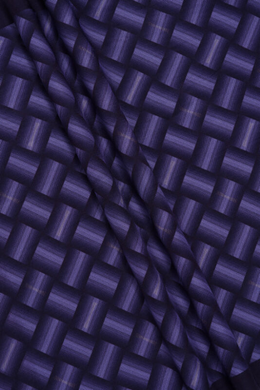 Basket Flush Viscose Shawl Purple - 6