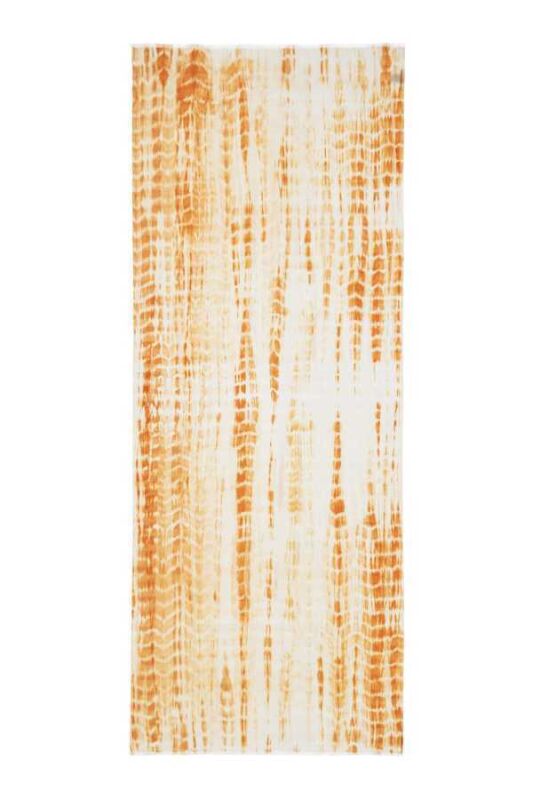 Batik Silk Shawl Orange - 1