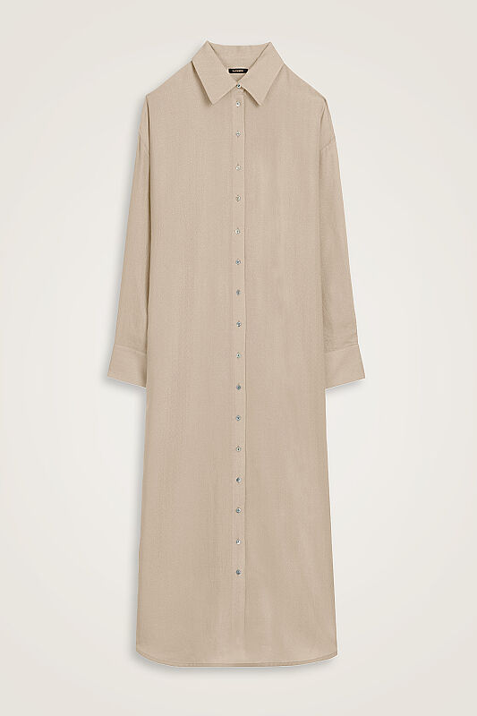 Beige Naia Shirt Dress - 1