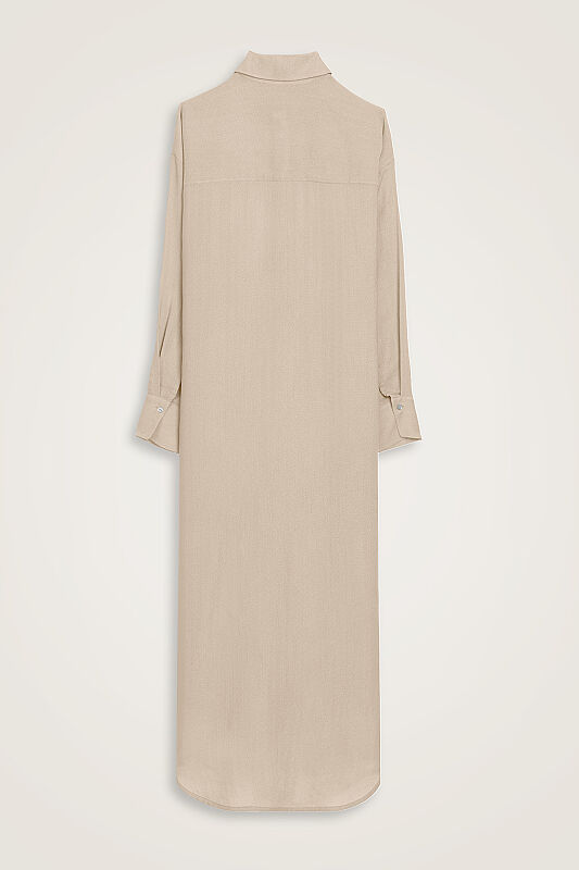 Beige Naia Shirt Dress - 3