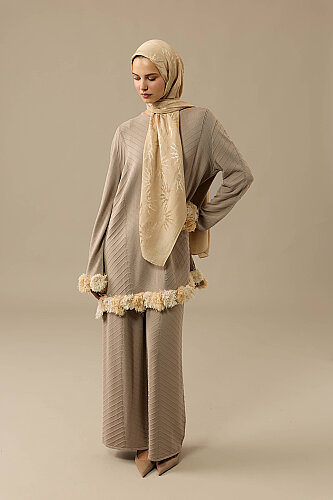 Bej Triko Pantolon - Imannoor (1)