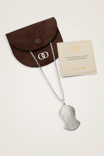 Beloved's Footprint Large Silver Necklace - 3