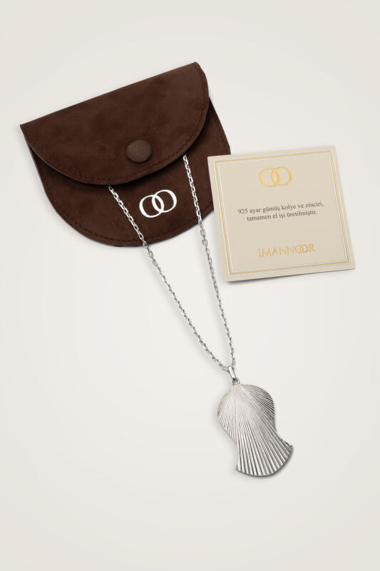 Beloved's Footprint Large Silver Necklace - 3