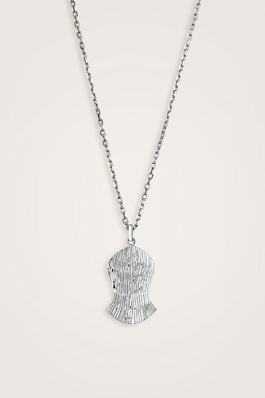 Beloved's Footprint Small Silver Necklace - 1