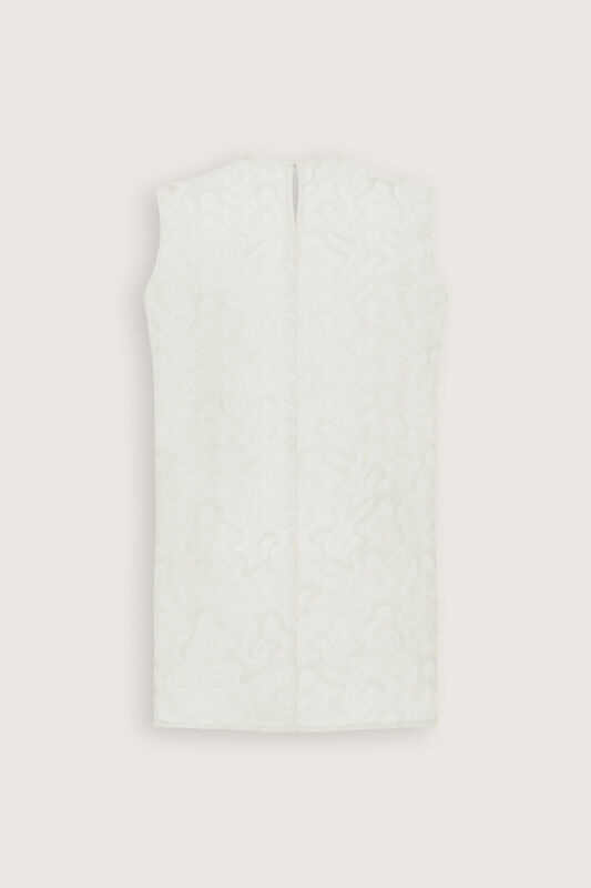 Beyaz Keten Jakar Atlet - 3