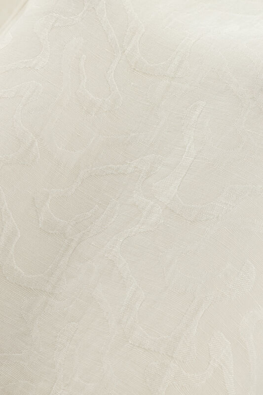 Beyaz Keten Jakar Atlet - 4