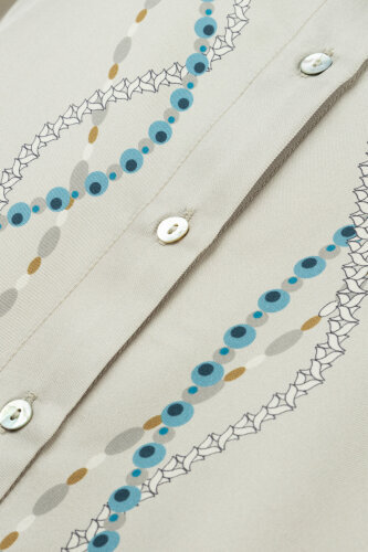 Bird With Noor Beige Silk Shirt - 6