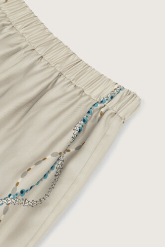 Bird With Noor Beige Silk Trousers - 6
