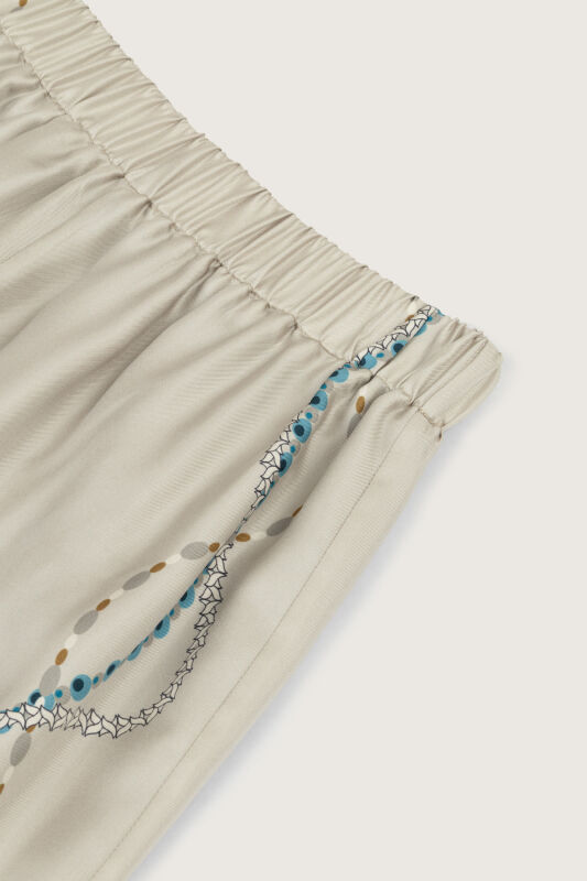 Bird With Noor Beige Silk Trousers - 6