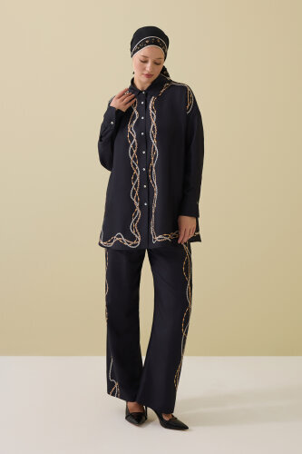 Bird With Noor Black Silk Shirt - 5