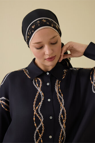 Bird With Noor Black Silk Shirt - 7