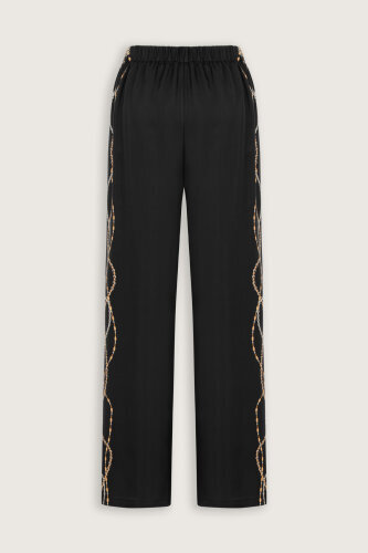 Bird With Noor Black Silk Trousers - 4