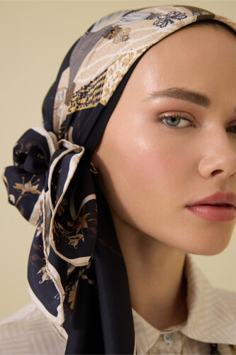 Bird With Noor Black Silk Twill Scarf - 5