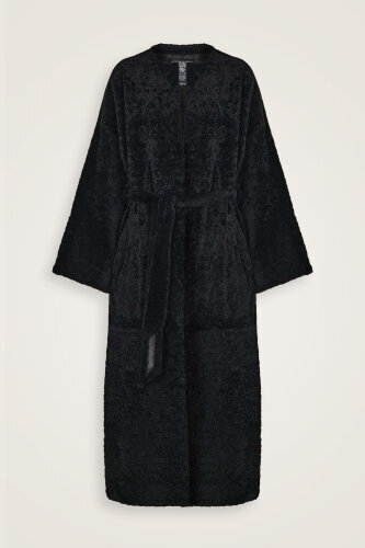 Black Robe Coat with Sleeves 