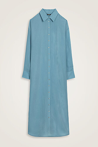 Blue Naia Shirt Dress 