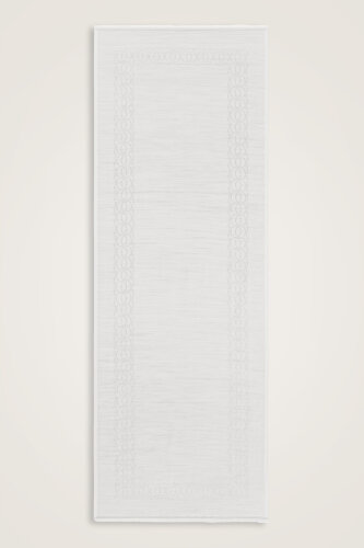 Border Bamboo Bone Wool Silk Scarf - Imannoor