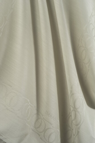 Border Bamboo Light Stone Wool Silk Scarf - 4