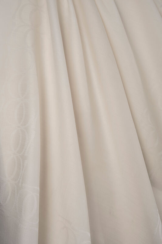 Bordür Bambunoor Kemik Yün İpek Şal 70x200 - 2